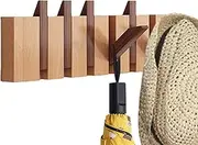Wall Mounted Coat Rack - Piano Hook Design, Entrance Coat Stand | Artistic Wooden Wall Organizer, Decorative Mounting Bar, Hanging Solution