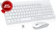 Wireless Keyboard and Mouse Combo Ultra Slim Wireless Computer Keyboard & Mouse