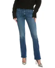 MOTHER The Patch Pocket Insider Sneak High-Rise Caving In Bootcut Jean
