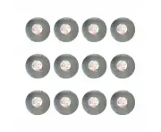 12PK Topchef Round Cake Board/Base Home Baking Pastry Accessory Grey 35cm