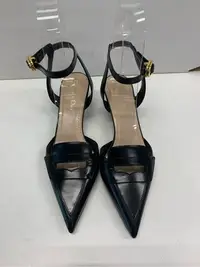 在飛比找Yahoo!奇摩拍賣優惠-~米蘭~ Christian Dior 黑色綁帶低跟尖頭鞋