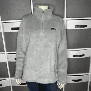 PATAGONIA Los Gatos Slim Fit Drifter Gray 1/4 Zip Fleece Jacket Size Medium