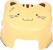 Cartoon Non Slip Plastic Shower Stool Multi Use Footstool for Toilet Bathroom Sturdy Lightweight Design for Adults for Shoe Changing Bathing