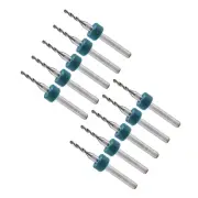 1/8" Shank 1.5mm Tungsten Carbide CNC Precision Micro PCB Drill Bits 10-Pieces