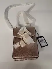 DKNY Elissa Rog Gold Leather Crossbody