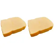 Toast Sliced Bread Stress Toy,Bread Shape Squishes Toy, Sensory Toys9063