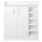 2-Door Shoe Cabinet Storage Cupboard