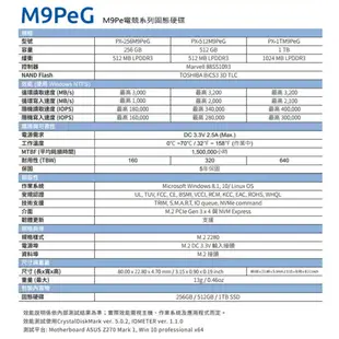 PLEXTOR M9PeG 256GB M.2 2280 PCIe SSD 固態硬碟 蝦皮直送