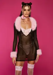 [Sugar Thrillz] Sleepless Nights Mesh Mini Dress