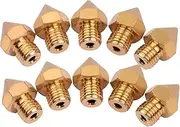 RAYWE 10pcs 3D Printer Extruder Brass Nozzle 0.4mm Printer Hotend Compatible with CR-10S Pro 3D Printer 1.75mm Filament