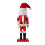 Christmas Decor Santa Wooden Nutcracker Soldier Figurine for Tabletop Desktop