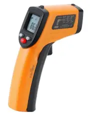 5-Star Chef Laser Infrared Food Digital Thermometer in Orange