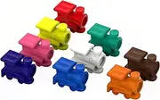 Mexican Train Dominoes Marker Accessory - Assorted Colors - Replacement Plastic Train Markers for Domino Games (9 Pack)
