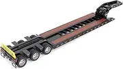 1:50 Scale Trail King TK120 Hydraulic Detachable Gooseneck Lowboy Trailer (Black Regular Version) | Transport Series, 1:50 Scale Model Diecast Collectible 71136