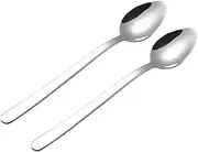Ciieeo 2pcs Stainless Steel Serrated Dessert Spoon Ergonomic Kitchen Accessory for Effortlessly Scooping and Dislodging Grapefruit Fruit Puree and More