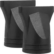 HONMEET Hair Blower Nozzle 2pcs Replacement Nozzles for Hair Dryer Black Plastic Diffuser for