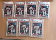 2018 Topps Ozzie Albies rookie card RC PSA 10 GEM MINT 7-card lot #276