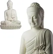 Top Ceramic Big Buddha Statue, Meditation Sitting Figurine, Handmade Indoor/Outdoor Decor for Home, Buddha Gifts