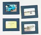 Photo Frames Lot of 4 Desktop Padded Denim Border Fits 4" x 6" Picture a3-