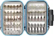 YZD Trout Fly Fishing Flies Collection 194/118/69 Premium Flies Dry Wet Nymph Streamers Fly Assortment with Fly Box Flyfishing Flys Lures Kits