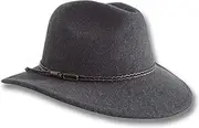 [Oztrala] Outback Fedora Australian Wool Felt HAT HW02 Mens Womens Leather Band Cowboy Western A