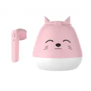 Tws Bluetooth 5.0 Headset Cute Cartoon Real Wireless Sports Headset Kitty