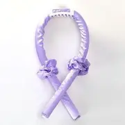 Heatless Hair Curling Headband Purple - One Size