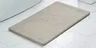 Holiday Christmas Santa Silver Grey Memory Foam Anti Fatigue Kitchen Bath Mat