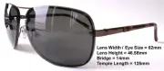 Martini Polarized M29 Sunglasses & Micro Fiber Cloth Bag from Maui Jim 210 Pilot