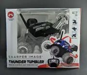 Sharper Image Led Lights Wireless Spin Thunder Tumbler RC Car Black