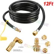 Propane Elbow Adapter with 12FT Extension Hose for 17" & 22" Griddle/ Appliance