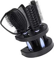 MOTHNUR 5pcs Salon Barber Comb Anti-static Hair Brush Kit Hair Comb Mirror Set Styling Tools for Curls No Static Electricity Hair Care Professional Hair Care Styling