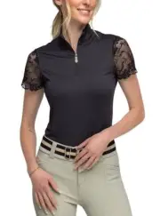 Kastel Denmark Lace Cap Sleeve 1/4 Zip