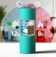 20 oz skinny tumbler double wall with straw.
