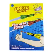 4pc Cooee Finger Dartz Backyard Lawn Game Launcher Kids/Children Foam Toy 6+