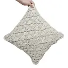 Macrame Cushion Cover handmade cotton - Natural/Off White Color #3