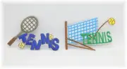 Anyone For Tennis? Embroidered Motifs Iron On Patches