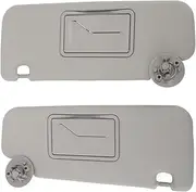 for Aveo 2012 2013 2014 201 2016 1 Pair Car Sun Visor Left Right Grey Sun Visor with Mirror Car Sunshades