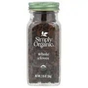Simply Organic Whole Cloves 2 05 oz 58 g Kosher, Organic