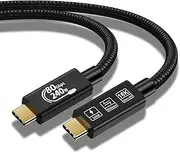YIWENTEC 80Gbps Thunderbolt 5 Compatible Cable with up to 120Gbps Bandwidth Amplification and 240W Charging Power Compatible with Thunderbolt 4, USB 4 and USB-C (2M)