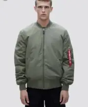 Alpha Industries Primaloft Flight Jacket Sage wind rain-resistant bomber jacket-
