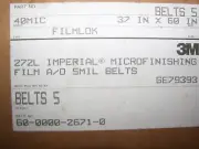 NOS 3M 272L Microfinishing 5MIL 40 Micron 37" x 60" Sanding Belts 5/Box