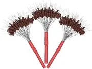 uxcell Fishing Bobber Stops [300PCS] T-Shape Floats Sinker Stops Use for Streams & Lake & River Fishing - [Brown - Silicone] Fit 0.6-1.5 mm Wire Beads Float Stopper