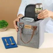 Glass Lunchbox 3pc Set 320ml Unisex Lunch Box For Office With Bottle Spoon
