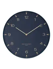 [One Six Eight London] Sienna Wall Clock 40cm in Ocean Blue