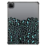 iPad Pro 11-inch (3rd/4th gen) iPad Impact Case Wild Turquoise Pop Leopard Transparent