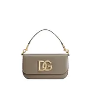 [Dolce & Gabbana] Dolce & Gabbana Leather Shoulder Bag ONE SIZE NEUTRALS