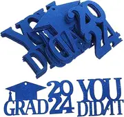 KOMBIUDA 18Pcs Graduation Hanging Tags Non Woven Vase Labels for Party Centerpieces and Decorations