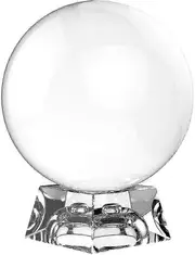 Divination Crystal Ball, Crystal Clear Ball With Stand8cm