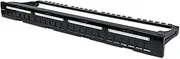 Intellinet 720427 Blank Patch Panel, 24-Port, 1U, Black